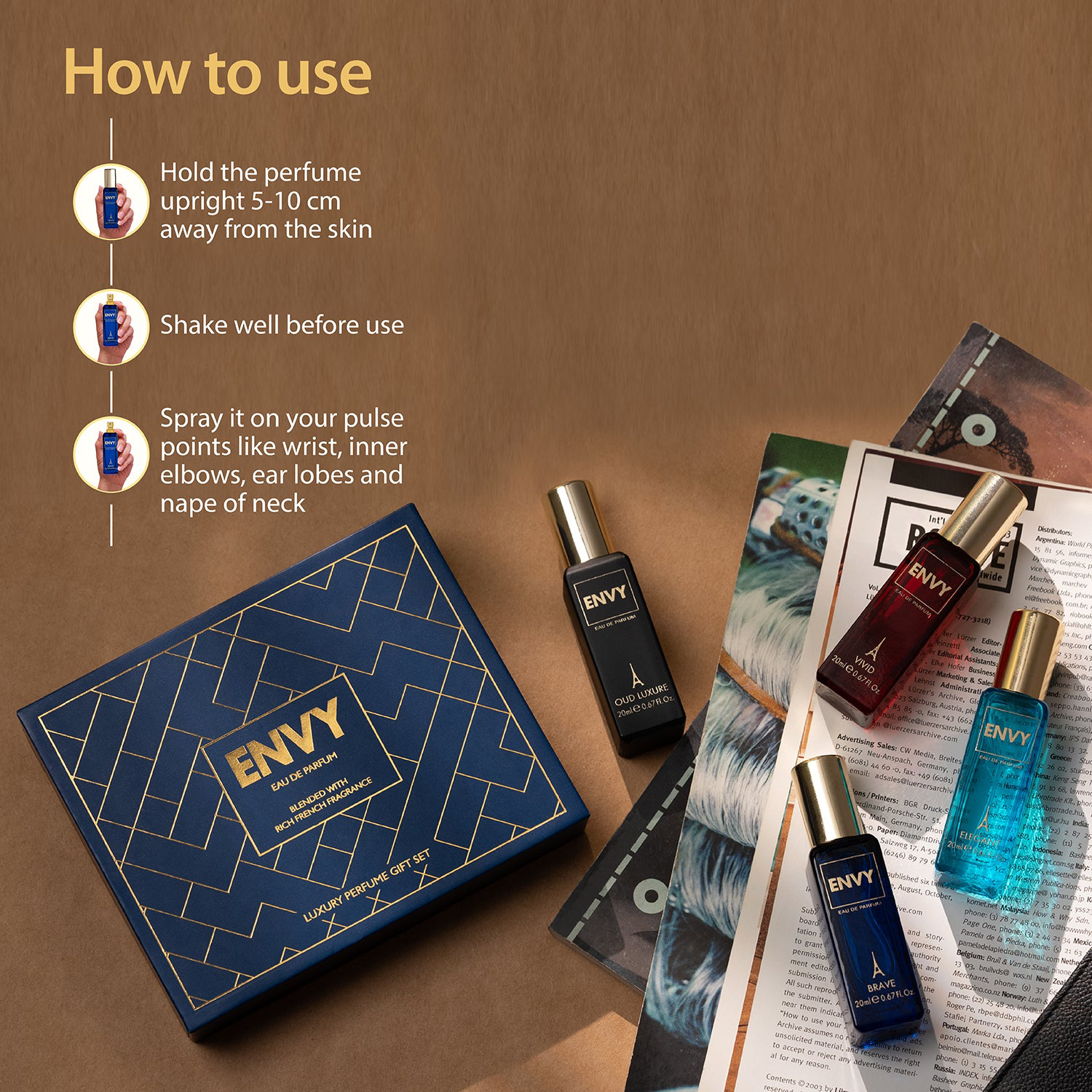 ENVY Luxury Perfume Gift Set for Men -80ml - Image 3