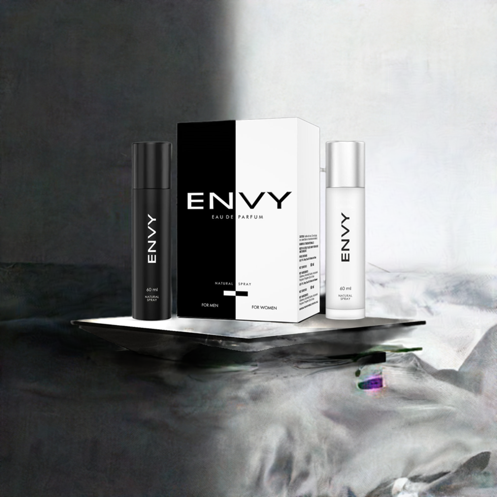 ENVY Black & White natural Spray Perfume for Men & Women EDP -120ml - Image 2