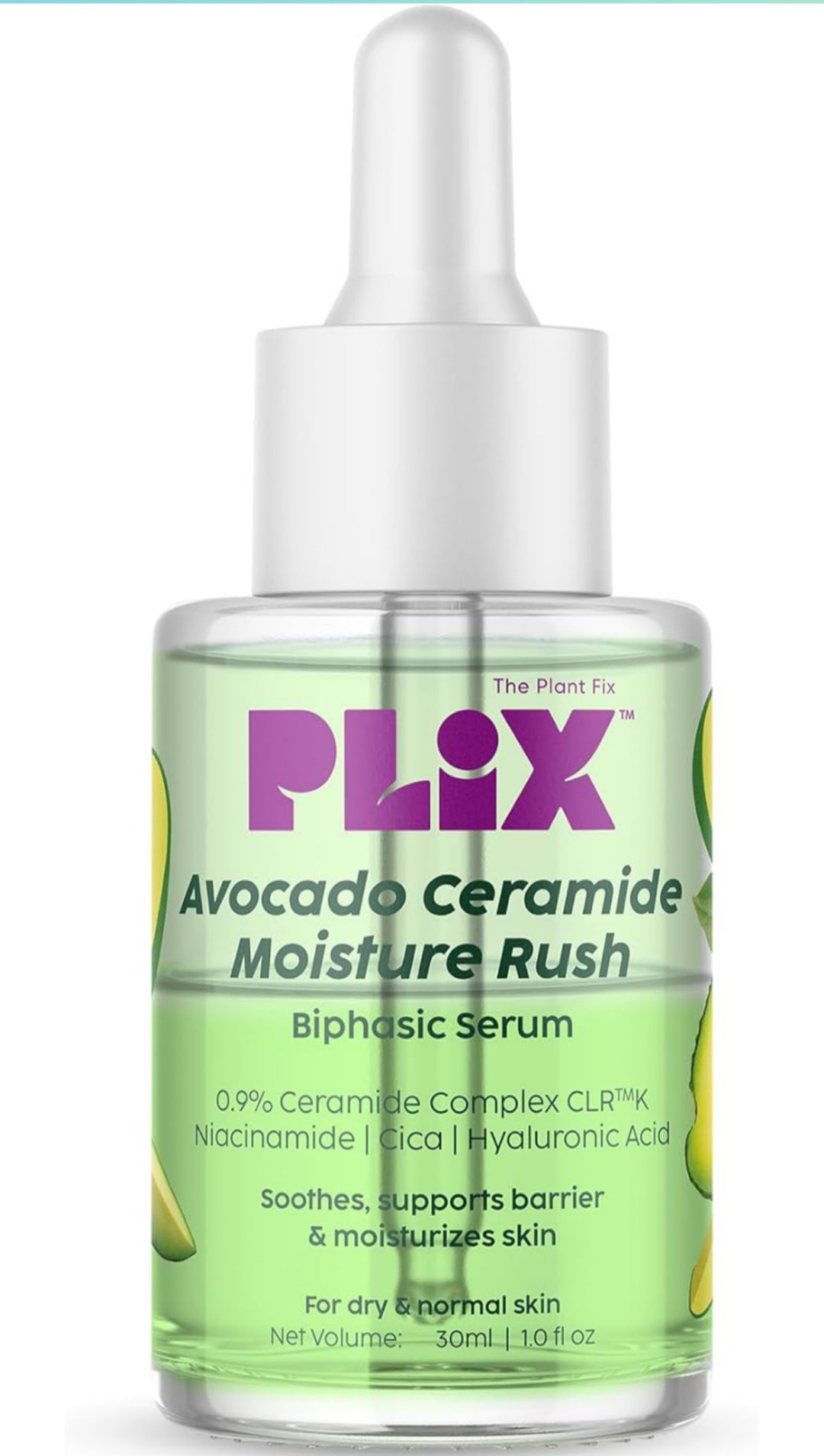 Avocado Ceramide Moisture Rush Biphasic Serum for Strengthening Moisture Barrier