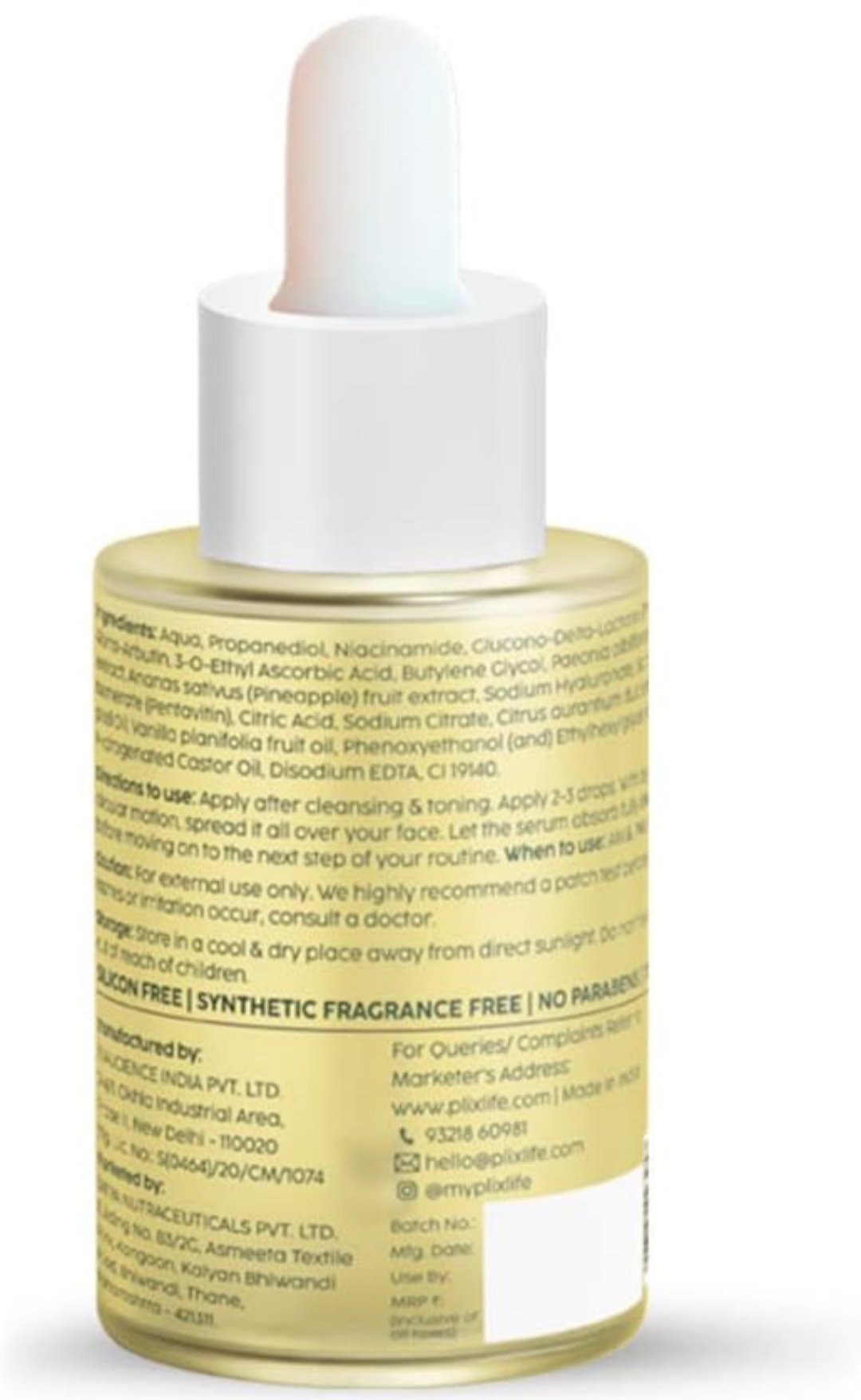 2% Alpha Arbutin Pineapple Face Serum for pigmentation & dark spots - Image 2