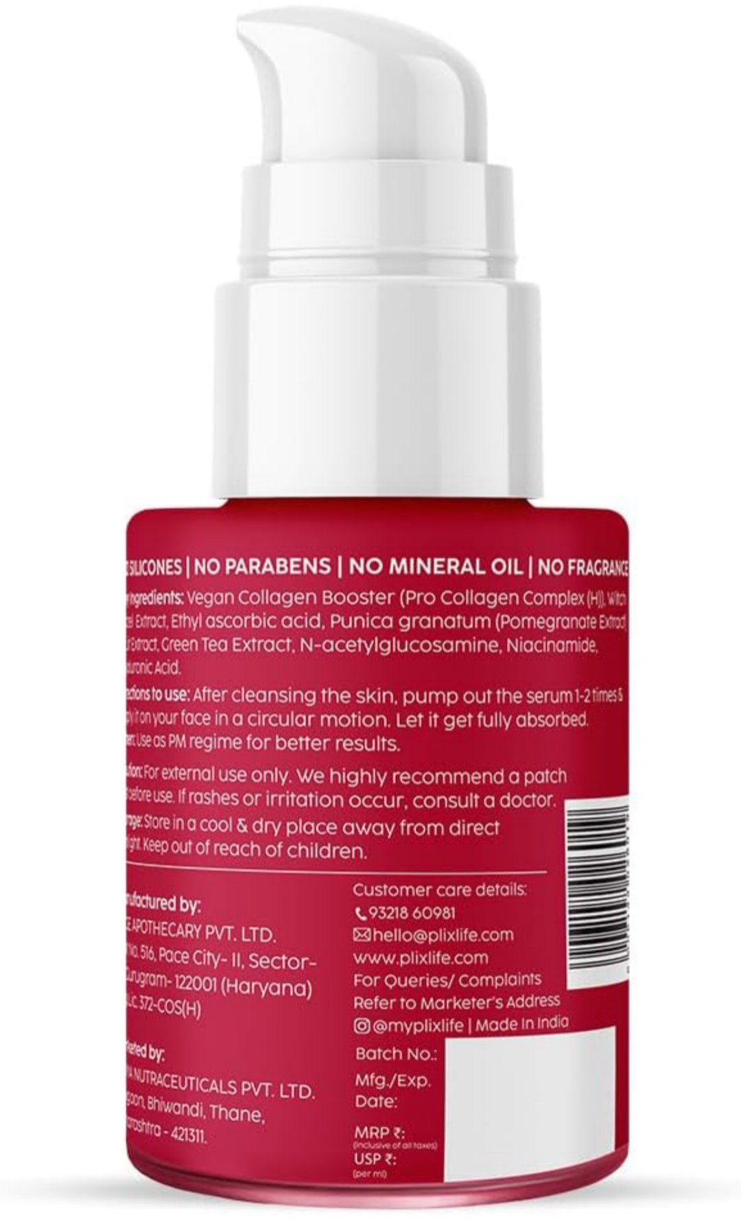 PLIX - THE PLANT FIX Pomegranate Collagen Bounce Serum For Reducing Fine Lines & Wrinkles - Image 2