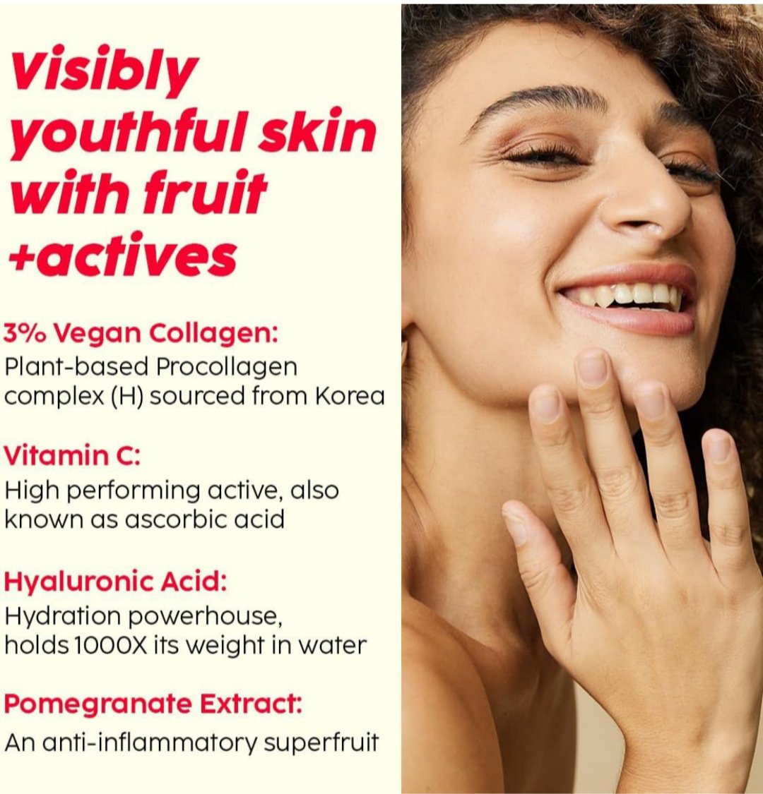 PLIX - THE PLANT FIX Pomegranate Collagen Bounce Serum For Reducing Fine Lines & Wrinkles - Image 3