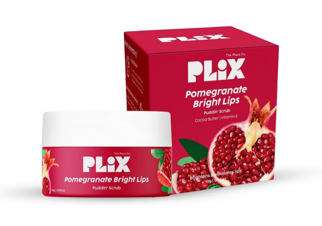 PLIX - THE PLANT FIX Pomegranate Bright Lips Scrub | For Dry & Chapped Lips