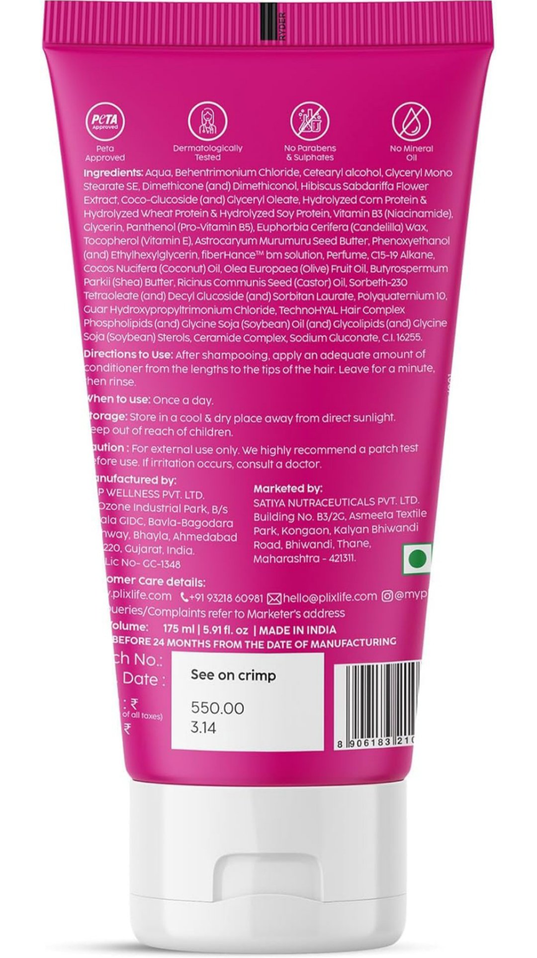 PLIX - THE PLANT FIX Hibiscus Bond Repair Advanced Conditioner | Repairs Hair Molecular Structure & Reduces Breakage With Fiberhance & Technohyal Hair Complex - Image 2