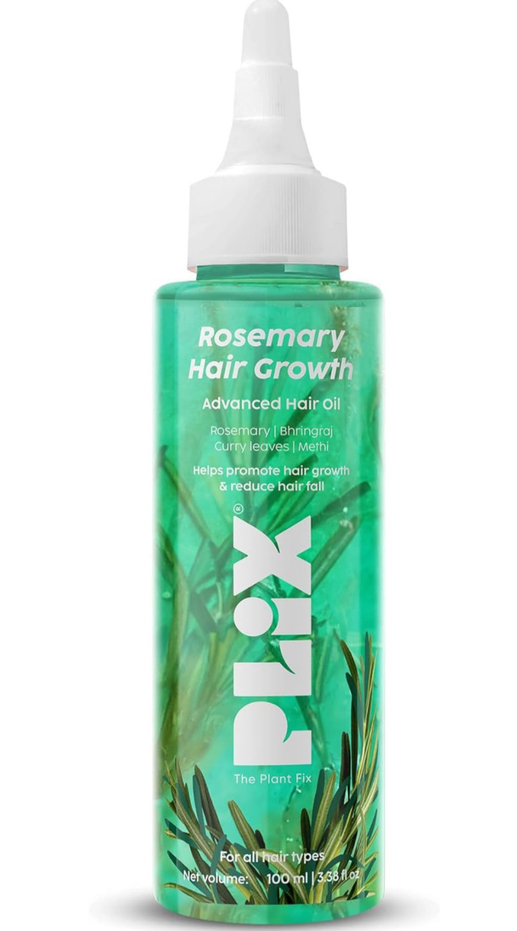 PLIX - THE - PLANT FIX Rosemary Hair Growth Advanced Hair Oil | With Rosemary & Bhringraj Extract l Reduces Hair Fall