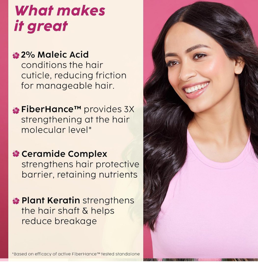 PLIX - THE PLANT FIX Hibiscus Bond Repair 10-in-1 Hair Serum | FiberHance™ | Repairs Damage Hair | Strengthens Keratin Structure | Provides 3X strengthening - Image 3